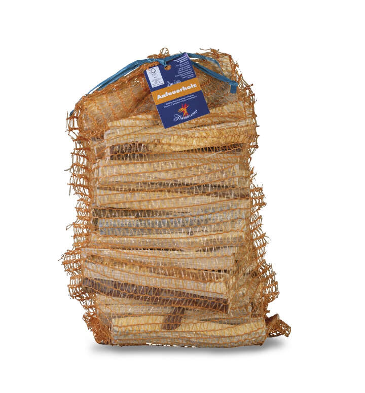 FLAMMENCO Anfeuerholz im Netzsack 5 cdm